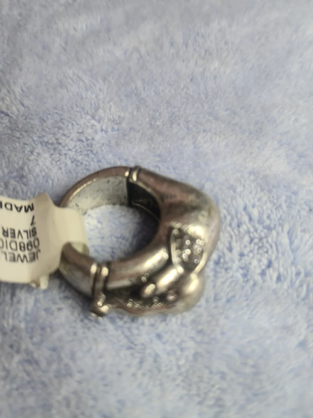 Silver Elephant Statement Ring - Men Accessories